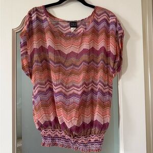 Vibrant Chevron Women's Blouse